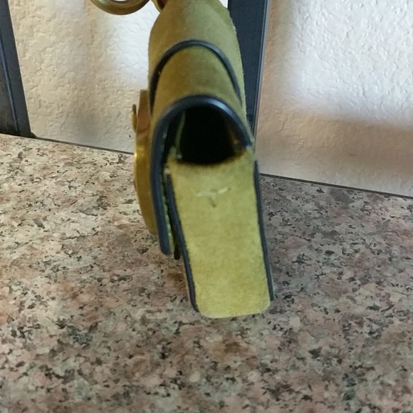 Tory Burch green  Buckle Suede mini Coin Pouch - Picture 8 of 8